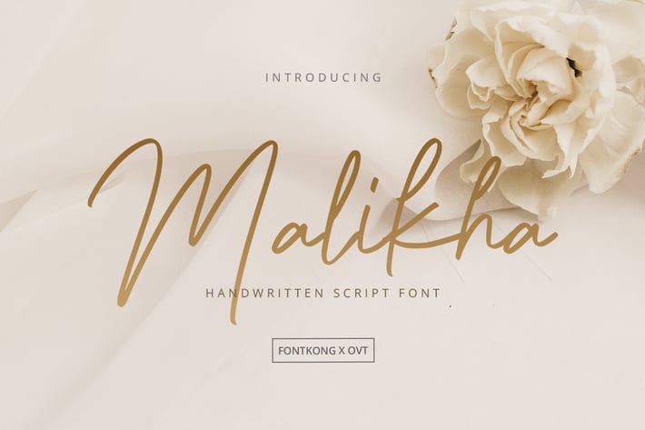Malikha - Handwritten Script Font