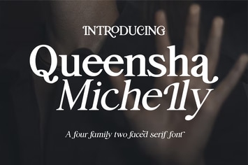 Queensha Michelly - Modern Serif Font Two Face