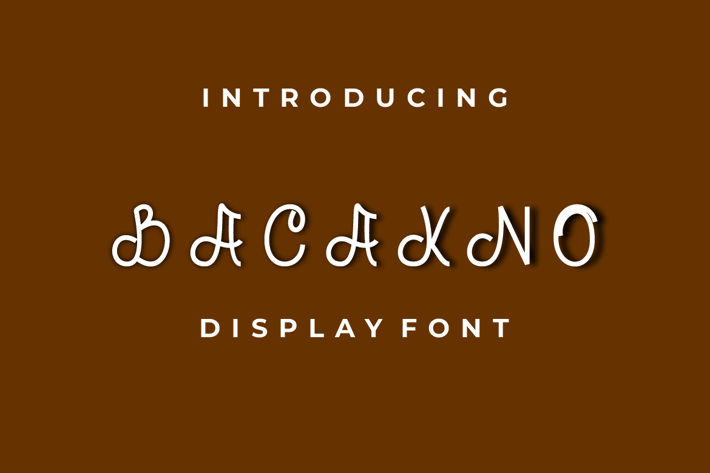BACAKNO Font