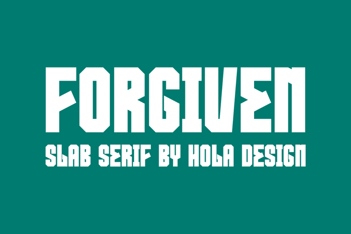 Forgiven _ Slab Serif Font
