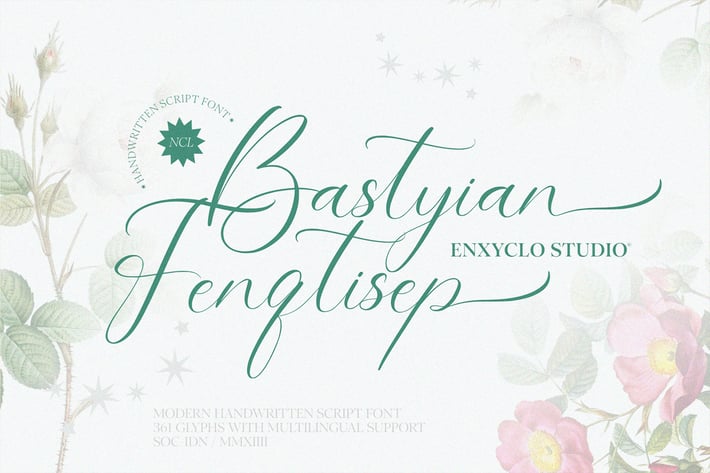 NCL Bastyian Fenqtisep - Handwritten Script Font
