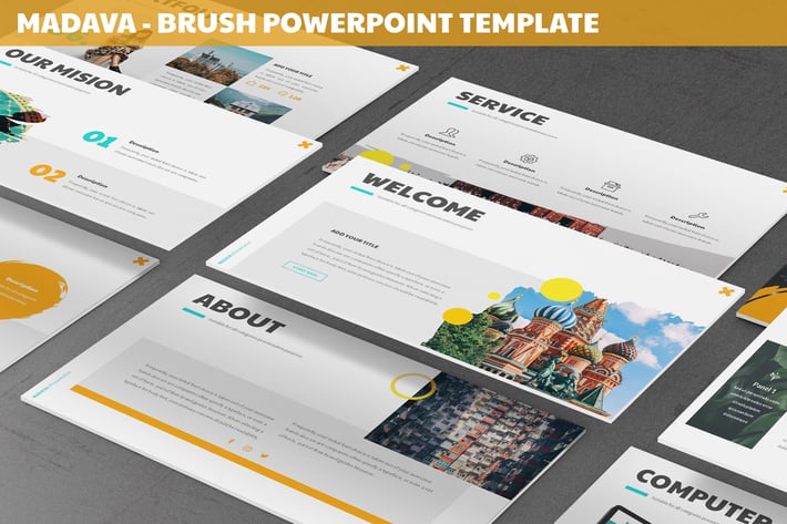 Madava - Brush Powerpoint Template
