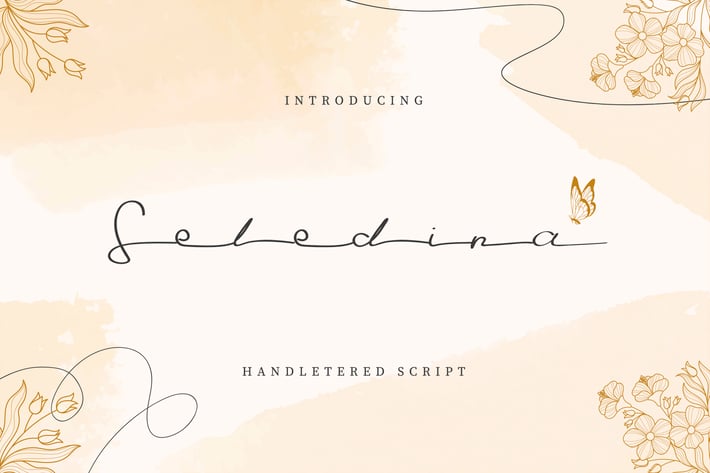 Seledina – Elegant Hand Lettered Script
