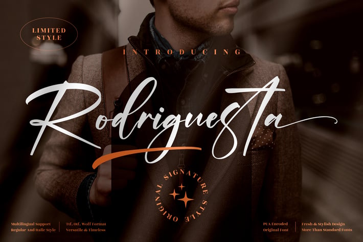 Rodriguesta Signature Font