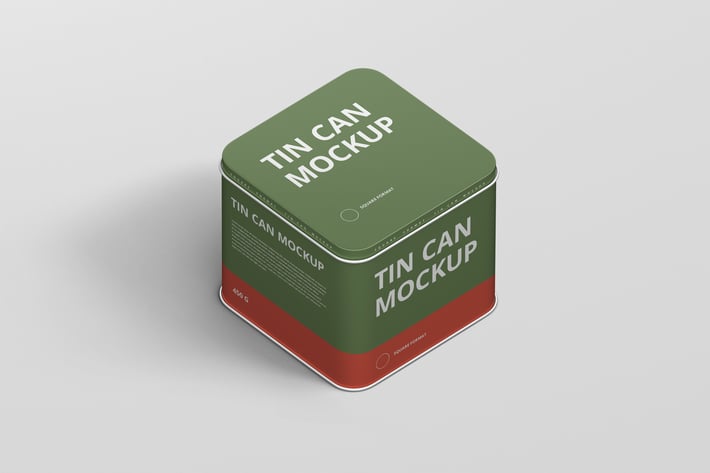 Tin Can Mockup Square