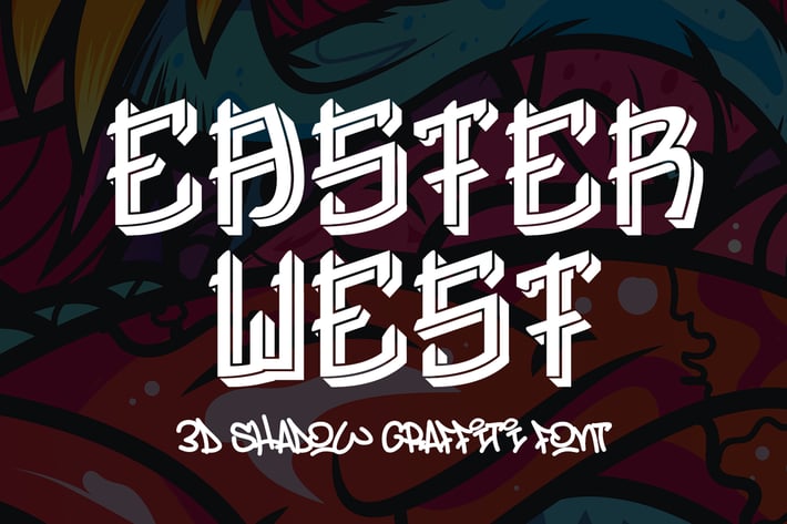 Easter West - 3d Display Font