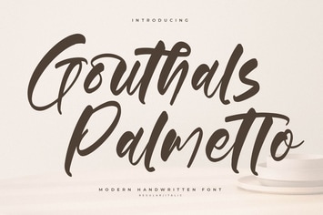 Gouthals Palmetto Modern Handwritten Font