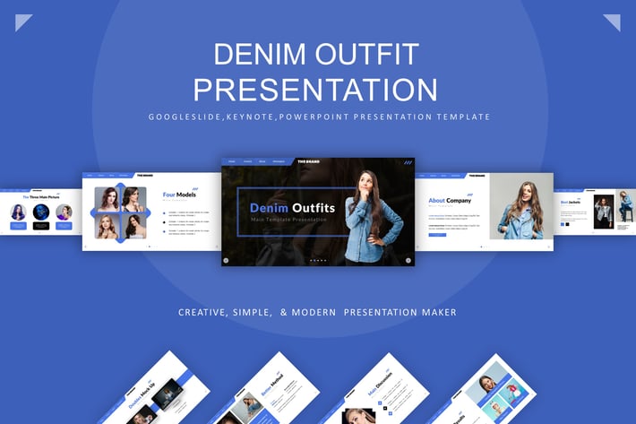 Denim Outfits Presentation Template