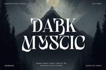 Dark Mystic Dark Serif Font
