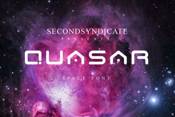 Quasar - Rounded Font