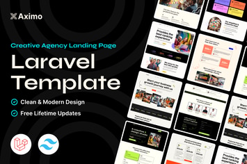 Aximo  Laravel - Creative Agency Tailwind Template