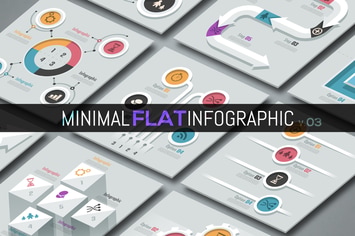 Minimal Flat Infographics v.03