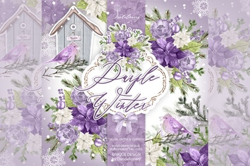 Purple Winter design
