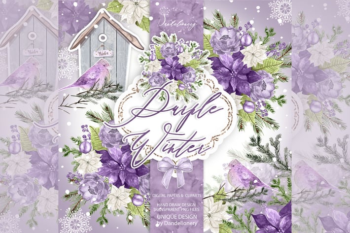 Purple Winter design