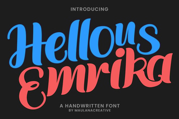 Hellous Emrika Handwritten Font