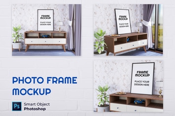 Blank Photo Frame Mockup