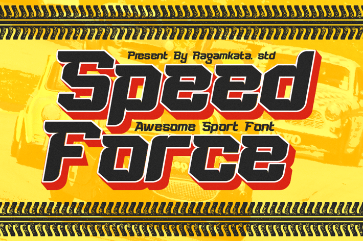 Speed Force - Racing Automotive Sport Font
