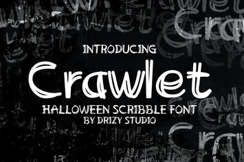 Crawlet - Scribble Font