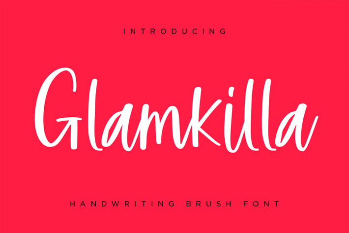 Glamkilla - Handwriting Brush Font