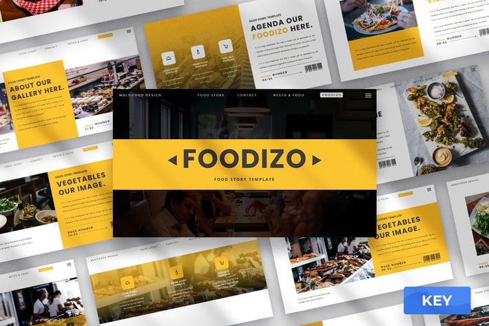 Foodizo - Food Keynote Presentation Template