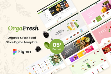 OrgaFresh | Organic & Fast Food Store Figma Templa