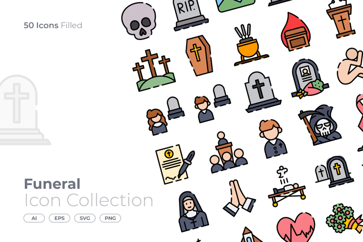 Funeral Filled Icon
