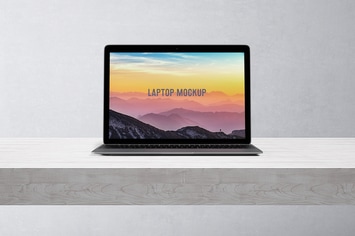 14x9 Laptop Screen Mock-Up - Space Gray