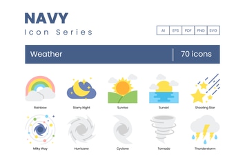 70 Weather Icons