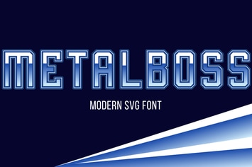 Metalboss - Modern SVG font