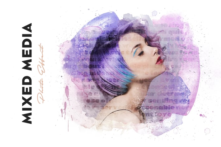 Mixed Media Photo Effect