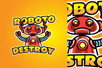 Roboto - Mascot Logo