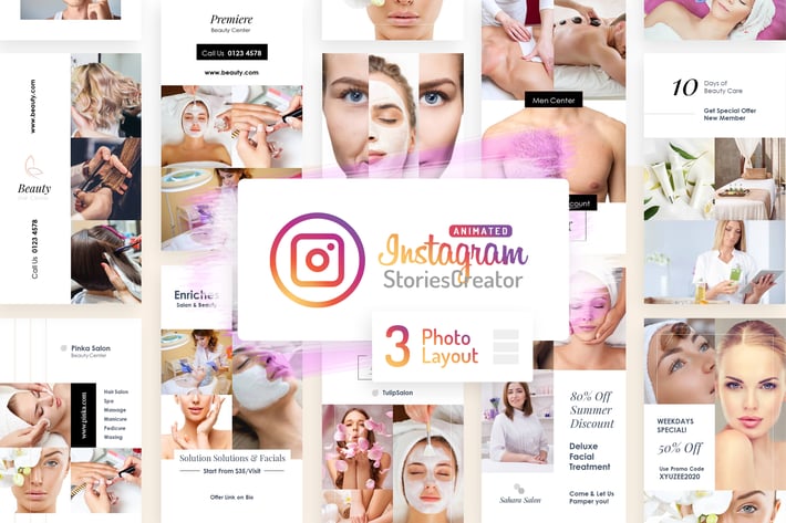 Animated Instagram Stories Powerpoint Template V3