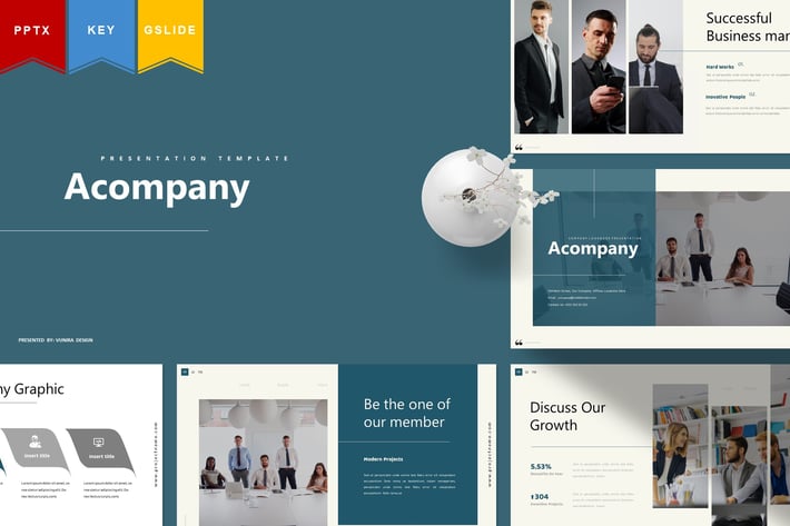 Acompany - Powerpoint, Keynote, Googleslides