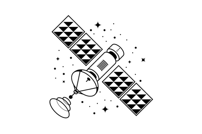 Satellite vector illustration