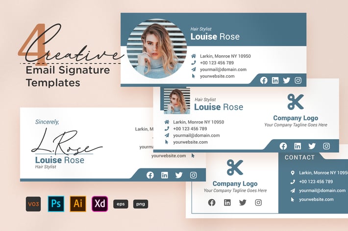 Creative Email Signature V03