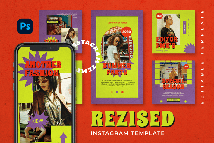 Resized - Retro Instagram Stories and Post