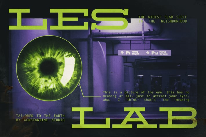 Leslab - Wide Bold Slab Serif Fonts