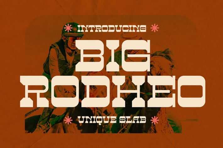Big Rodheo Unique Slab Font