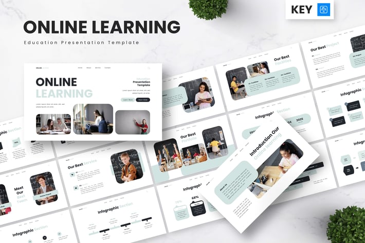 Online Learning - Education Keynote Templates