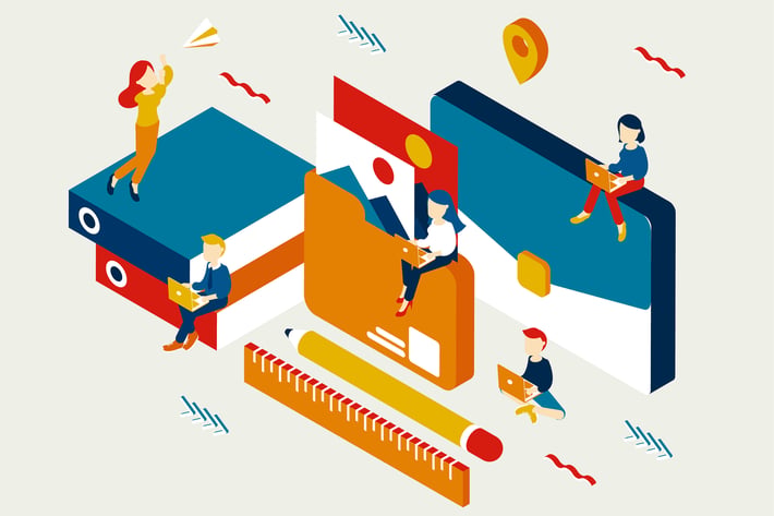 Portfolio Isometric Illustration