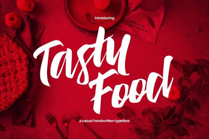 Tasty Food - Casual Handwritten Typeface