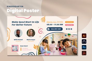 Kindergarten Digital Poster