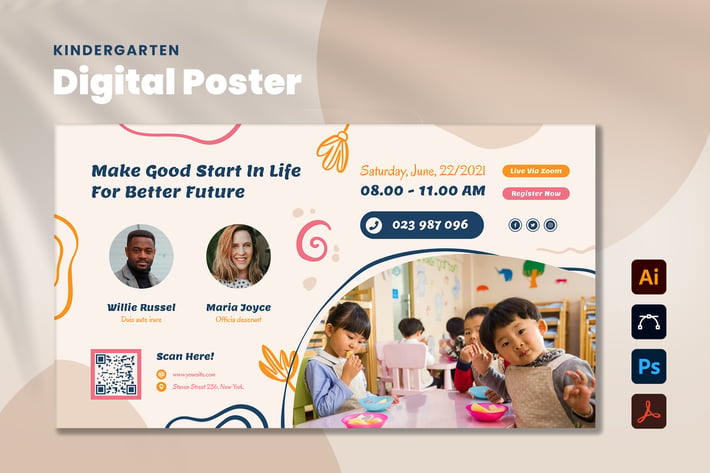 Kindergarten Digital Poster