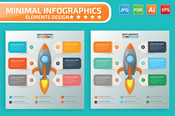 Rocket Infographics Elements Design