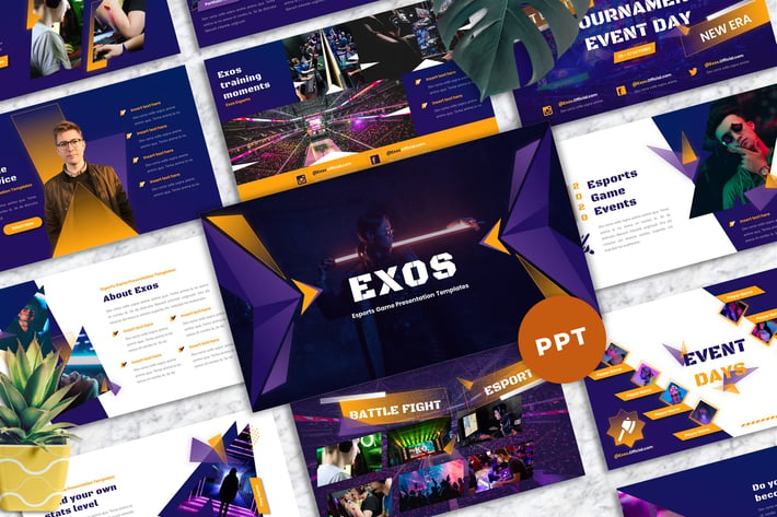 Exos -  Esports Gaming Powerpoint Template