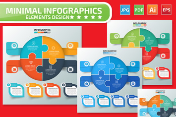 Puzzle Infographics design