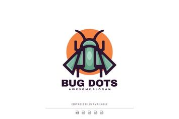 Bug Simple Mascot Logo