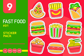 Fast Food #01 Sticker Pack
