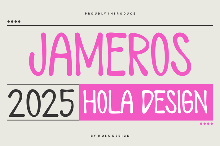 Jameros - Splash & Paint Font