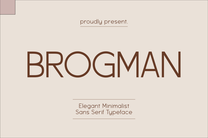 Brogman – Elegant Minimalist Sans Serif Display